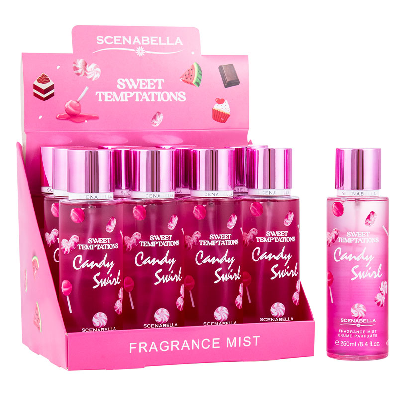 Sweet Temptation Candy Swirl-250ml Body Mist With PDQ
